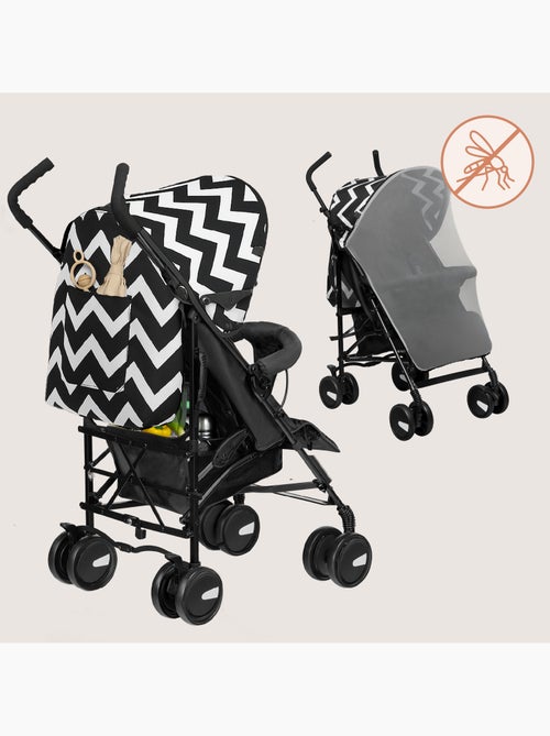 Passeggino compatto LIONELO Elia - Leggero - 6-36 mesi - Zanzariera inclusa - Kiabi