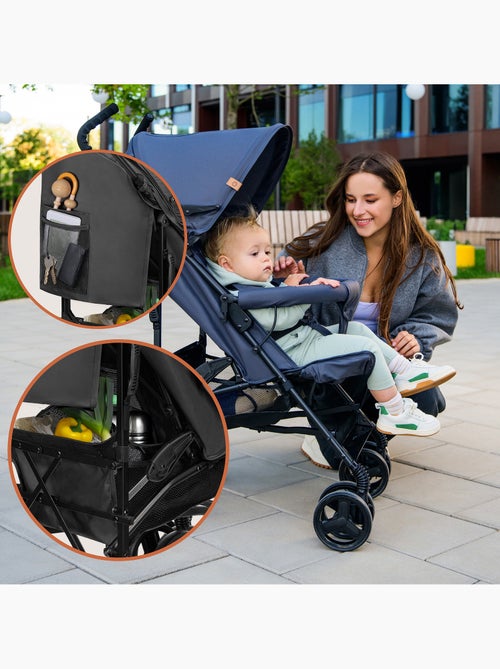 Passeggino compatto LIONELO Elia - Leggero - 6-36 mesi - Zanzariera inclusa - Kiabi