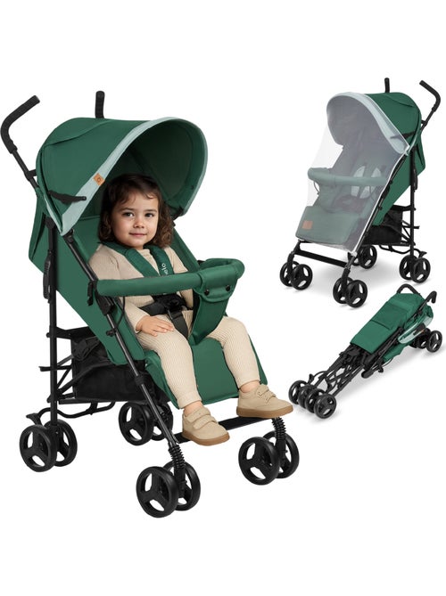 Passeggino compatto LIONELO Elia - Leggero - 6-36 mesi - Zanzariera inclusa - Kiabi