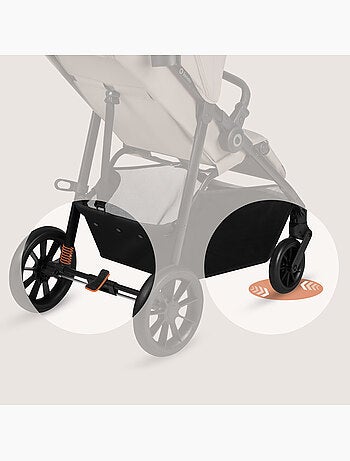 Passeggino compatto LIONELO Emerald - Leggero - Ammortizzatori - Chiusura con una sola mano