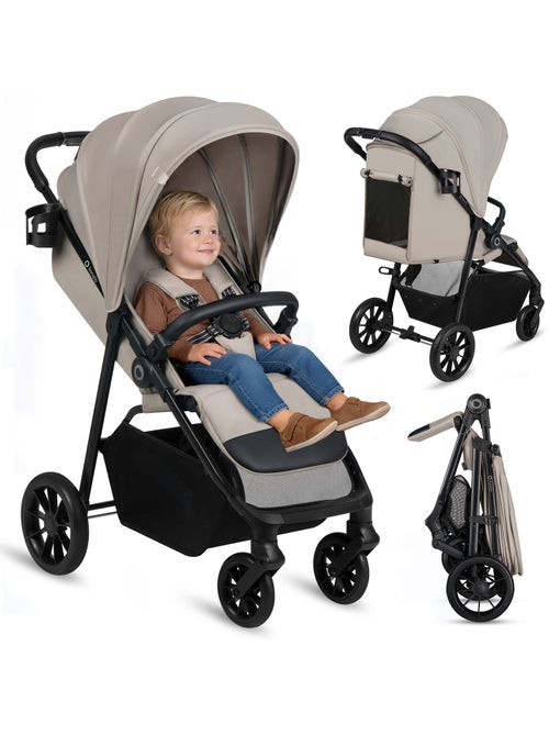 Passeggino compatto LIONELO Emerald - Leggero - Ammortizzatori - Chiusura con una sola mano - Kiabi Passeggino compatto LIONELO Emerald - Leggero - Ammortizzatori - Chiusura con una sola mano - Kiabi