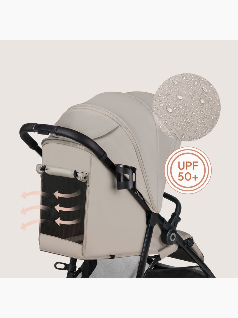 Passeggino compatto LIONELO Emerald - Leggero - Ammortizzatori - Chiusura con una sola mano Beige - Kiabi