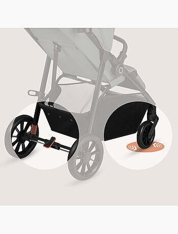 Passeggino compatto LIONELO Emerald - Leggero - Ammortizzatori - Chiusura con una sola mano