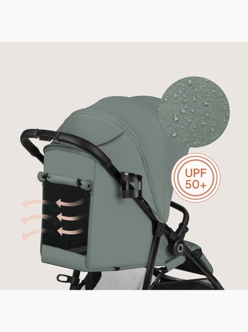 Passeggino compatto LIONELO Emerald - Leggero - Ammortizzatori - Chiusura con una sola mano - Kiabi