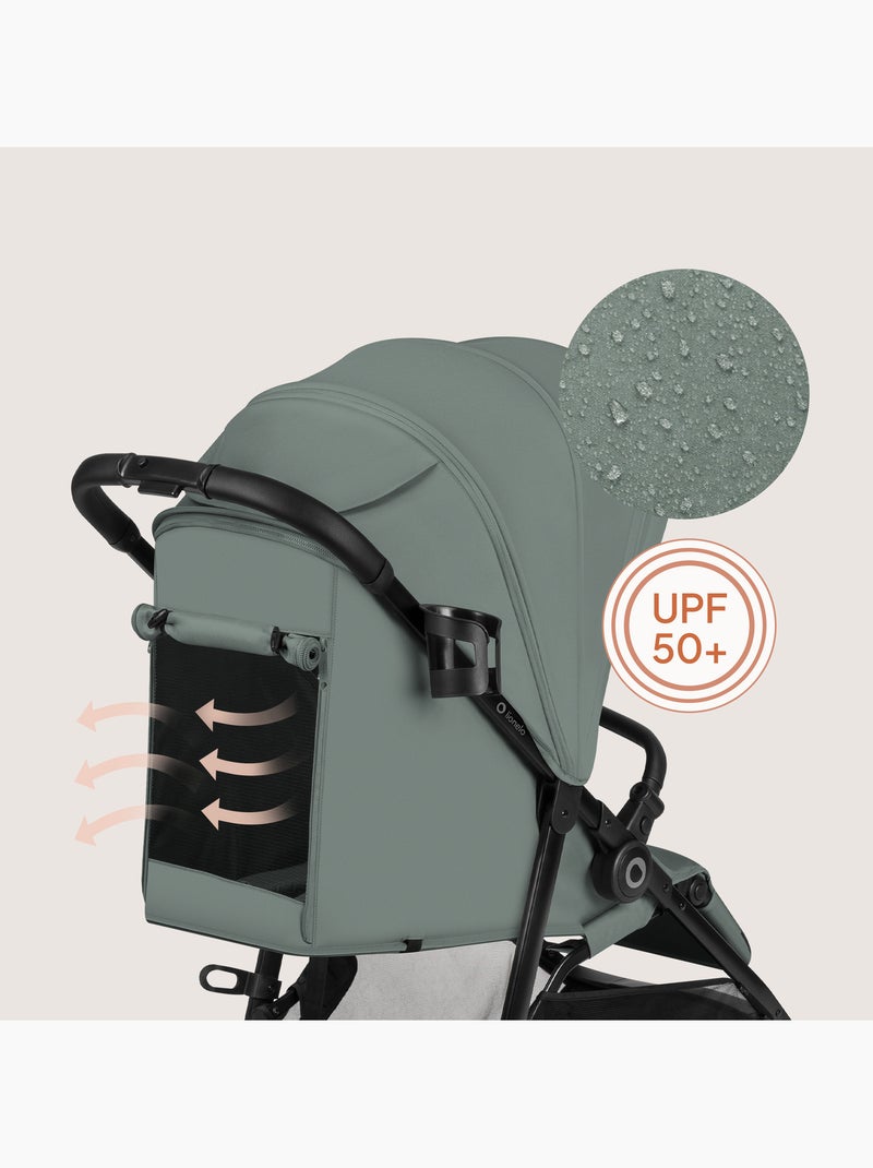Passeggino compatto LIONELO Emerald - Leggero - Ammortizzatori - Chiusura con una sola mano Verde - Kiabi