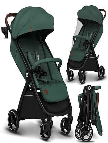 Passeggino compatto LIONELO Ingrid - Sospensione - Fino a 22 kg - Leggero e pieghevole