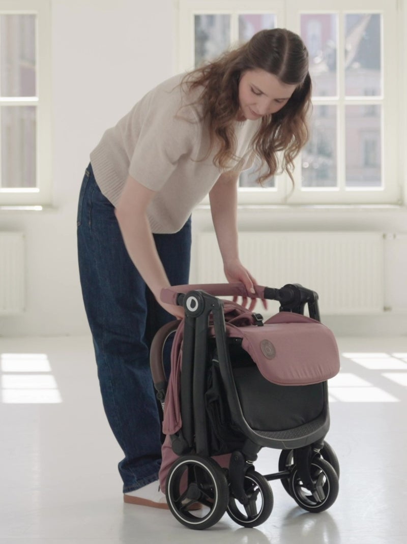 Passeggino compatto LIONELO Ingrid - Sospensione - Fino a 22 kg - Leggero e pieghevole Rosa - Kiabi