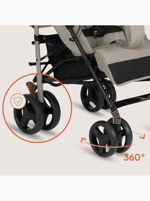 Passeggino compatto LIONELO Irma - 6-36 mesi - Zanzariera inclusa - Leggero - Ammortizzatori anterio - Kiabi