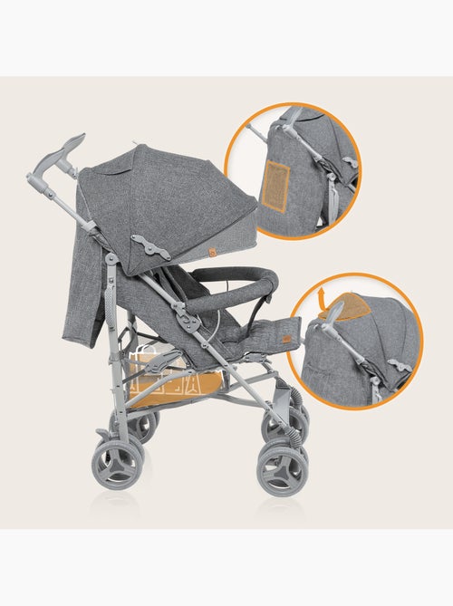 Passeggino compatto LIONELO Irma - 6-36 mesi - Zanzariera inclusa - Leggero - Ammortizzatori anterio - Kiabi