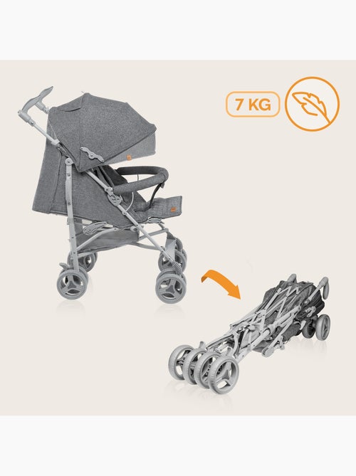 Passeggino compatto LIONELO Irma - 6-36 mesi - Zanzariera inclusa - Leggero - Ammortizzatori anterio - Kiabi