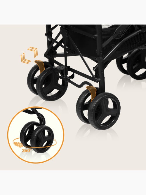 Passeggino compatto LIONELO Irma - 6-36 mesi - Zanzariera inclusa - Leggero - Ammortizzatori anterio - Kiabi