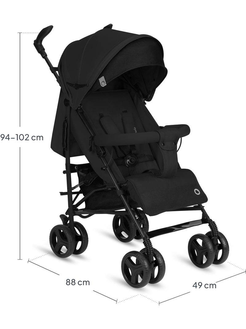 Passeggino compatto LIONELO Irma - 6-36 mesi - Zanzariera inclusa - Leggero - Ammortizzatori anterio Nero Nero - Kiabi