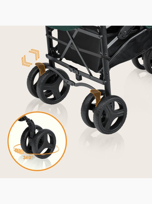 Passeggino compatto LIONELO Irma - 6-36 mesi - Zanzariera inclusa - Leggero - Ammortizzatori anterio - Kiabi