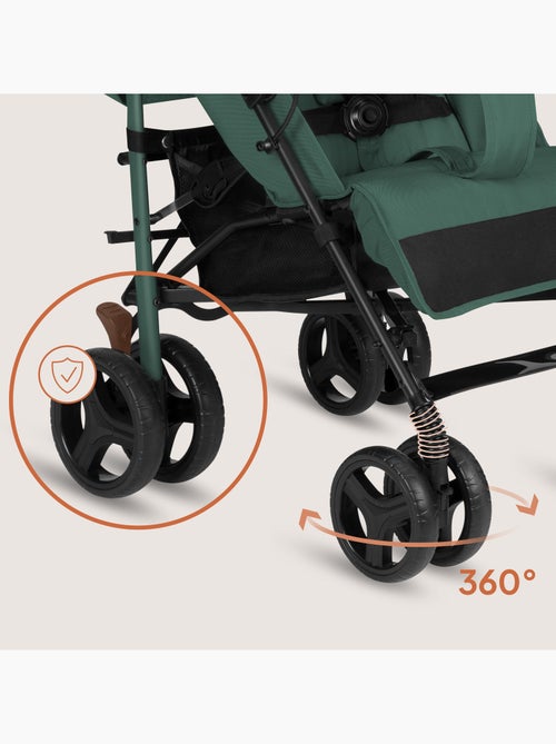 Passeggino compatto LIONELO Irma - 6-36 mesi - Zanzariera inclusa - Leggero - Ammortizzatori anterio - Kiabi