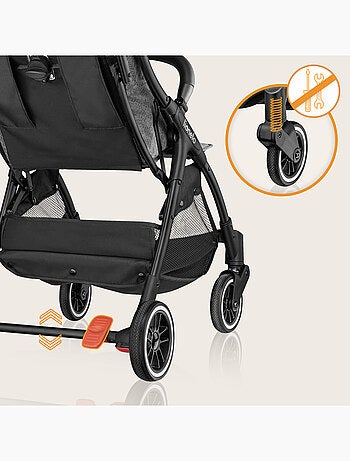 Passeggino compatto LIONELO Julie One - Fino a 22 kg - Leggero e pieghevole - Accessori