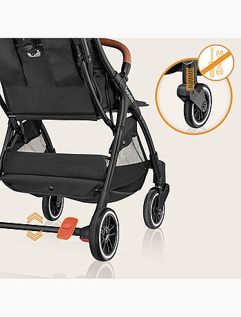 Passeggino compatto LIONELO Julie One - Fino a 22 kg - Leggero e pieghevole - Accessori