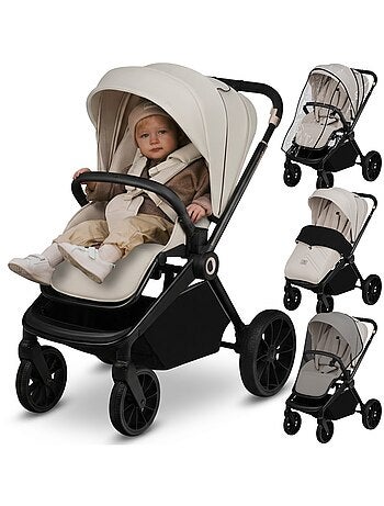Passeggino compatto LIONELO Mika Plus - Fino a 22 kg - Leggero e pieghevole - Accessori