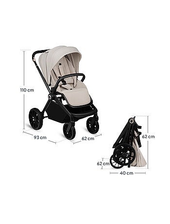 Passeggino compatto LIONELO Mika Plus - Fino a 22 kg - Leggero e pieghevole - Accessori