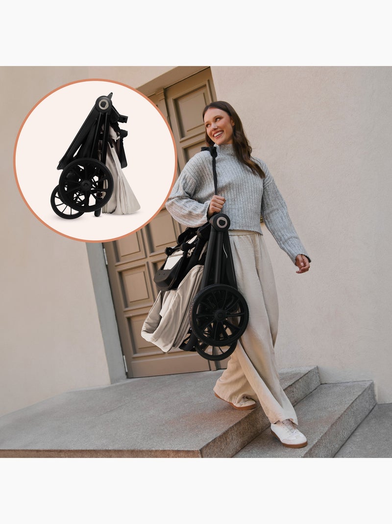 Passeggino compatto LIONELO Mika Plus - Fino a 22 kg - Leggero e pieghevole - Accessori Beige - Kiabi