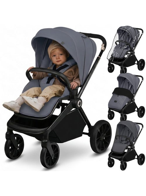 Passeggino compatto LIONELO Mika Plus - Fino a 22 kg - Leggero e pieghevole - Accessori - Kiabi