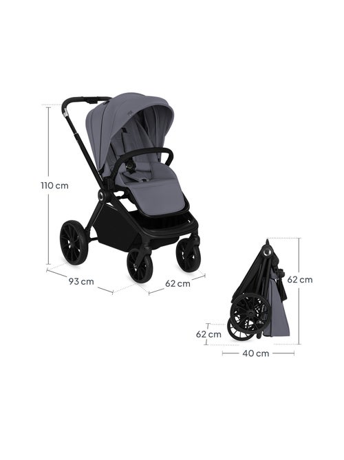 Passeggino compatto LIONELO Mika Plus - Fino a 22 kg - Leggero e pieghevole - Accessori - Kiabi