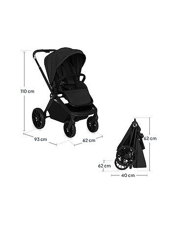 Passeggino compatto LIONELO Mika Plus - Fino a 22 kg - Leggero e pieghevole - Accessori