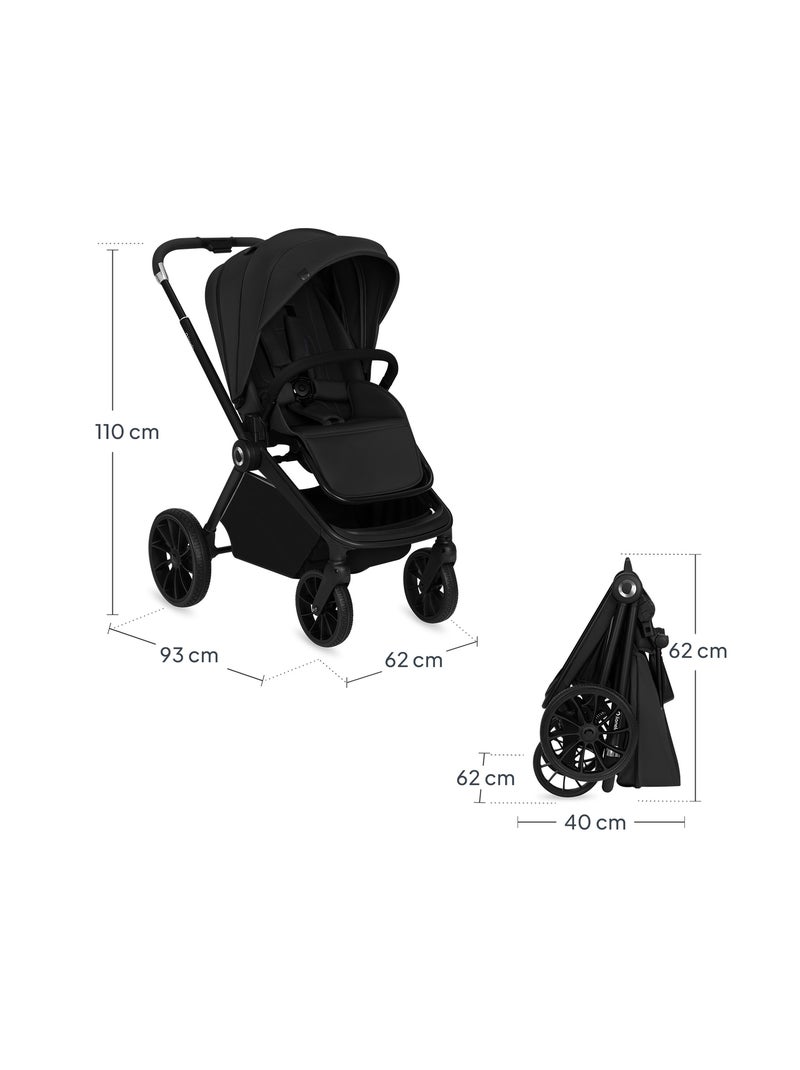 Passeggino compatto LIONELO Mika Plus - Fino a 22 kg - Leggero e pieghevole - Accessori Nero - Kiabi