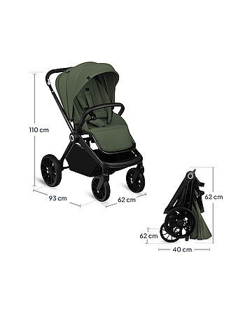 Passeggino compatto LIONELO Mika Plus - Fino a 22 kg - Leggero e pieghevole - Accessori