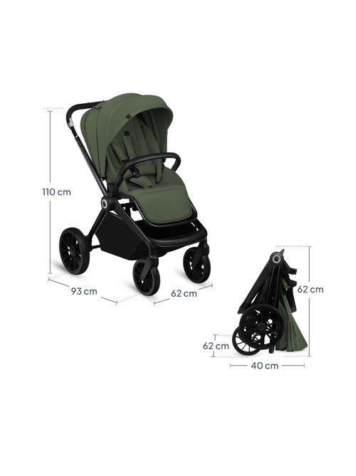 Passeggino compatto LIONELO Mika Plus - Fino a 22 kg - Leggero e pieghevole - Accessori - Kiabi