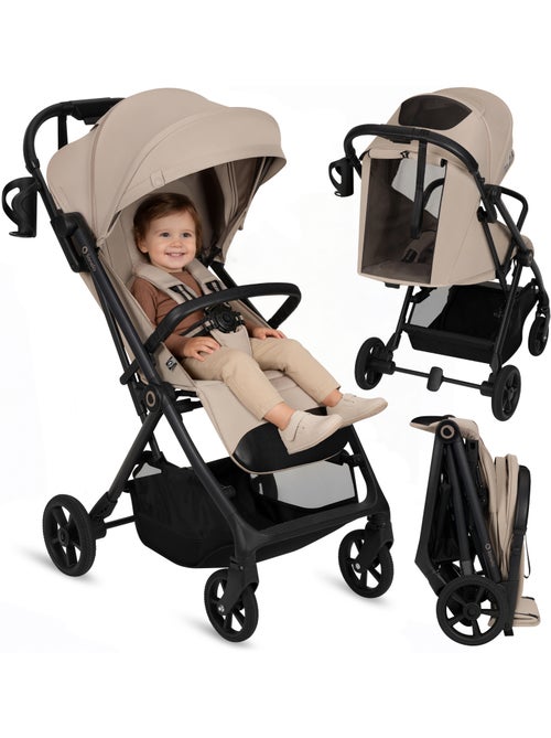 Passeggino compatto LIONELO Tansi - Ammortizzatori - Leggero - Chiusura con una sola mano - Kiabi