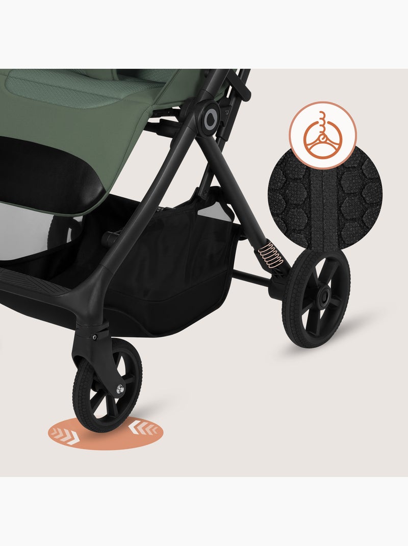 Passeggino compatto LIONELO Tansi - Ammortizzatori - Leggero - Chiusura con una sola mano Verde - Kiabi