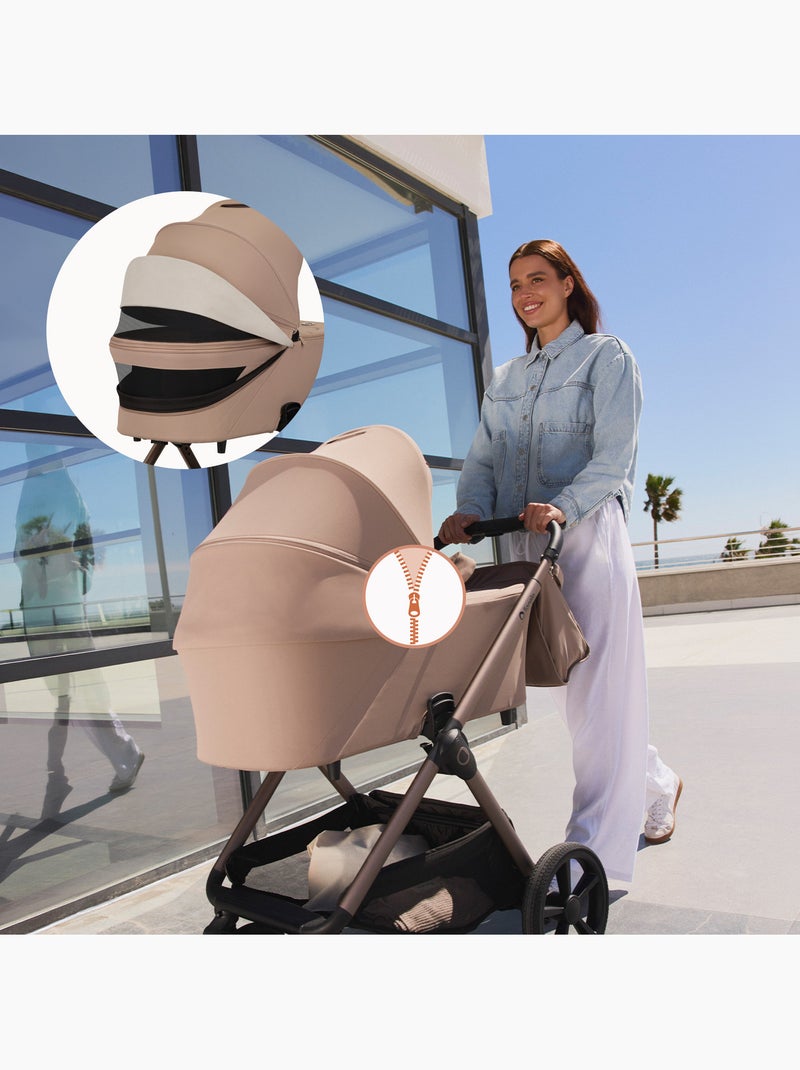 Passeggino Duo LIONELO Carmine - Fino a 22 kg - Set composto da passeggino, navicella e accessori Beige - Kiabi