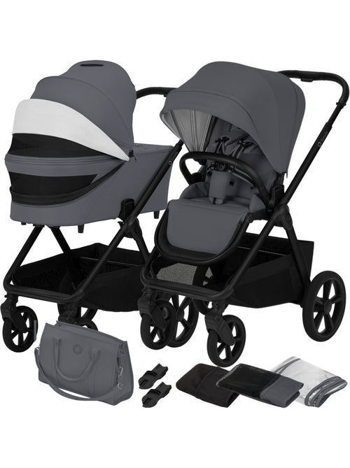 Passeggino Duo LIONELO Carmine - Fino a 22 kg - Set composto da passeggino, navicella e accessori - Kiabi Passeggino Duo LIONELO Carmine - Fino a 22 kg - Set composto da passeggino, navicella e accessori - Kiabi