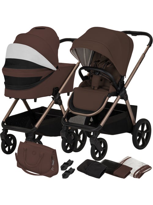 Passeggino Duo LIONELO Carmine - Fino a 22 kg - Set composto da passeggino, navicella e accessori - Kiabi Passeggino Duo LIONELO Carmine - Fino a 22 kg - Set composto da passeggino, navicella e accessori - Kiabi
