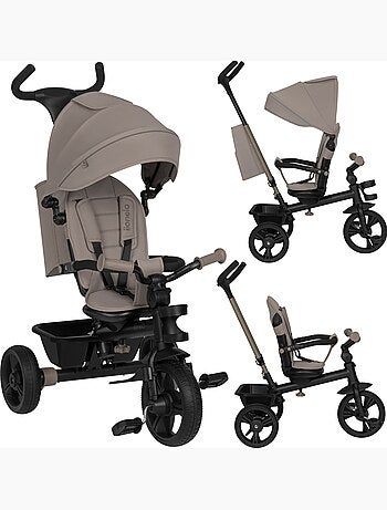Passeggino e triciclo lionelo haari - fino a 25 kg - seduta reversibile - cestino e borsa inclusi