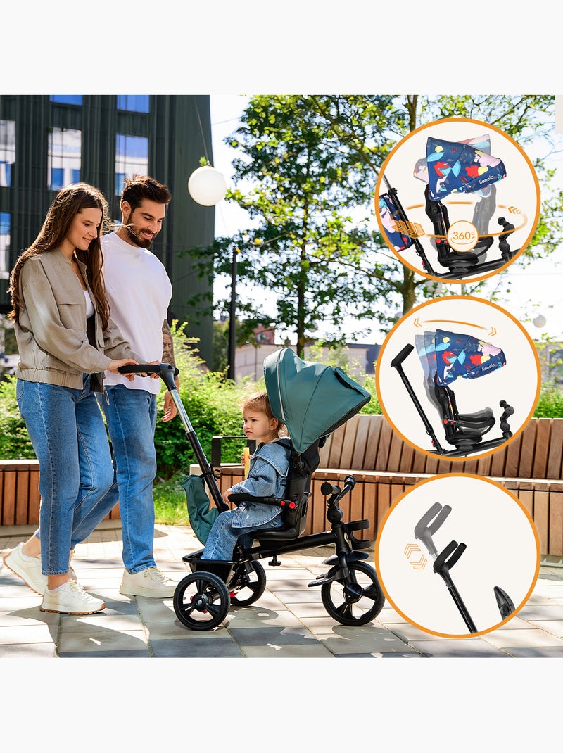 Passeggino e triciclo LIONELO Haari - Fino a 25 kg - Seduta reversibile - Cestino e borsa inclusi Multicolore - Kiabi