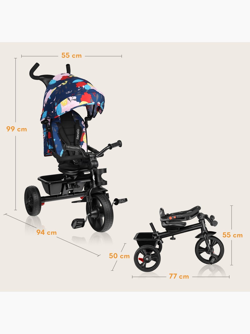 Passeggino e triciclo LIONELO Haari - Fino a 25 kg - Seduta reversibile - Cestino e borsa inclusi Multicolore - Kiabi