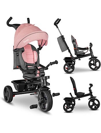 Passeggino e triciclo lionelo haari - fino a 25 kg - seduta reversibile - cestino e borsa inclusi