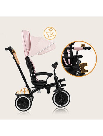 Passeggino e triciclo lionelo haari - fino a 25 kg - seduta reversibile - cestino e borsa inclusi