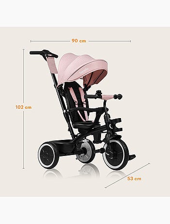 Passeggino e triciclo lionelo haari - fino a 25 kg - seduta reversibile - cestino e borsa inclusi