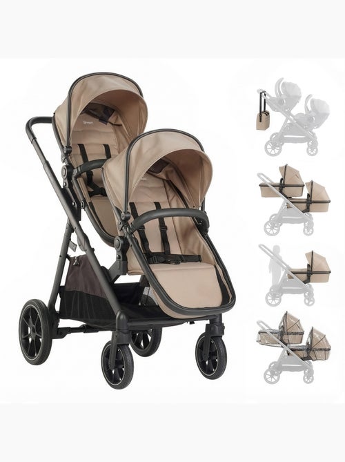 Passeggino gemellare 2in1 Duo, adatto anche come passeggino per fratelli – babyGo - Kiabi Passeggino gemellare 2in1 Duo, adatto anche come passeggino per fratelli – babyGo - Kiabi