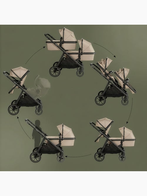 Passeggino gemellare 2in1 Duo, adatto anche come passeggino per fratelli – babyGo - Kiabi Passeggino gemellare 2in1 Duo, adatto anche come passeggino per fratelli – babyGo - Kiabi