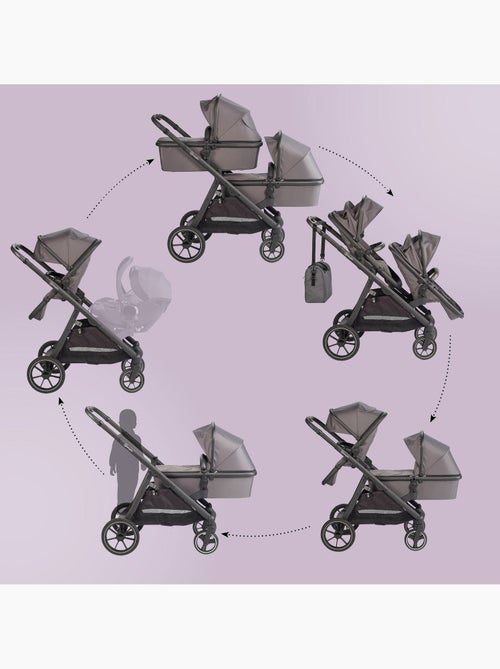Passeggino gemellare 2in1 Duo, adatto anche come passeggino per fratelli – babyGo - Kiabi Passeggino gemellare 2in1 Duo, adatto anche come passeggino per fratelli – babyGo - Kiabi