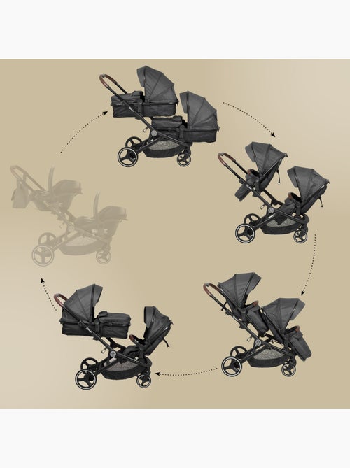 Passeggino gemellare 2in1 Twinner, adatto anche come passeggino per fratelli – babyGo - Kiabi Passeggino gemellare 2in1 Twinner, adatto anche come passeggino per fratelli – babyGo - Kiabi