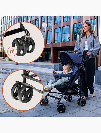 Passeggino Leggero Compatto LIONELO Elia - Pieghevole - Zanzariera - 6-36 Mesi