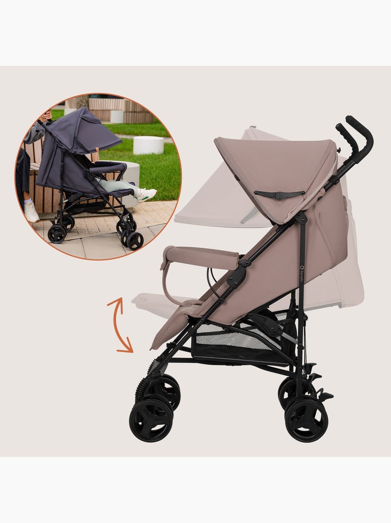 Passeggino Leggero Compatto LIONELO Elia - Pieghevole - Zanzariera - 6-36 Mesi Beige - Kiabi