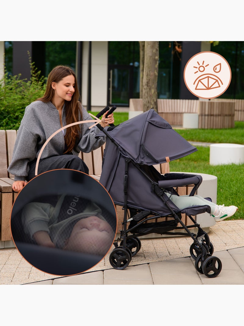 Passeggino Leggero Compatto LIONELO Elia - Pieghevole - Zanzariera - 6-36 Mesi Beige - Kiabi
