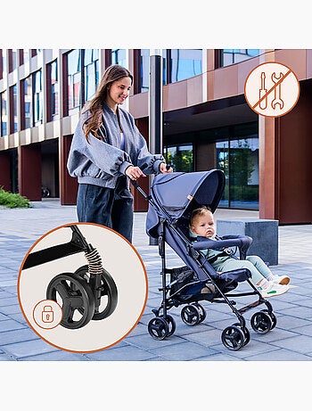 Passeggino Leggero Compatto LIONELO Elia - Pieghevole - Zanzariera - 6-36 Mesi