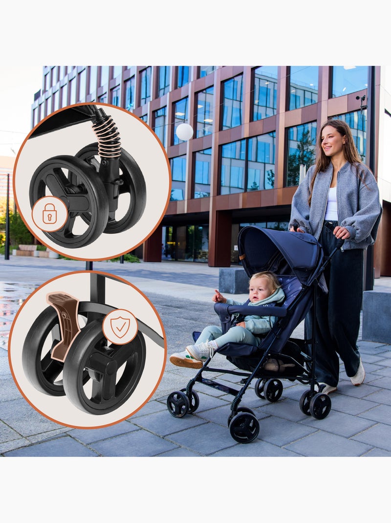 Passeggino Leggero Compatto LIONELO Elia - Pieghevole - Zanzariera - 6-36 Mesi Verde - Kiabi