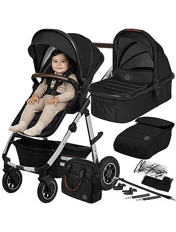 Passeggino LIONELO Amber 2 in 1 - Passeggino, navicella, borsa e accessori - Fino a 22 kg
